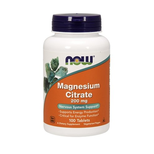 Now Foods - Magnesium Citrate 200mg (100 tabs)