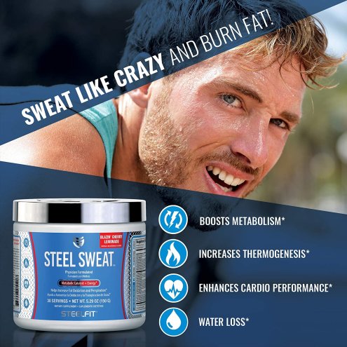 SteelFit, Steel Sweat, Metabolic Catalyst + Energy, Strawberry Mango