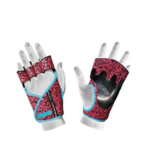 Chiba- 40936 Lady Motivation Gloves Black/Pink/Turquoise S