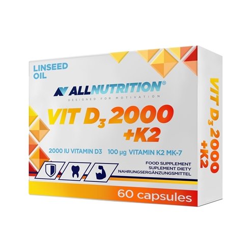 All Nutrition - Vitamin D3 + K2 - 60 caps.