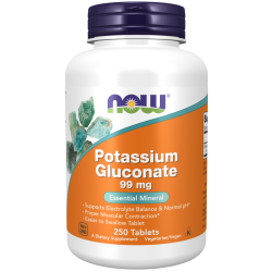Now Foods - Potassium Gluconate 99mg - 250 Tablets
