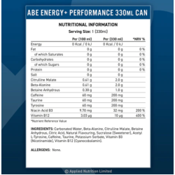 Applied Nutrition - ABE Energy + Performance - 330ml Apple Elderflower