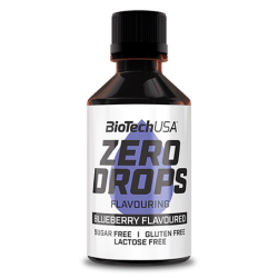 BioTech USA - Zero Drops Flavoring - 50ml Blueberry