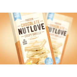 All Nutrition - Protein Chocolate Nutlove Crispy Vanilla with Biscuits - 100g