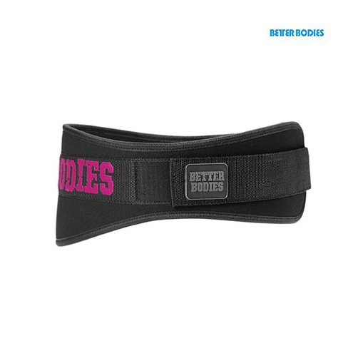 Better Bodies - Womens Gym Belt - Black/Pink